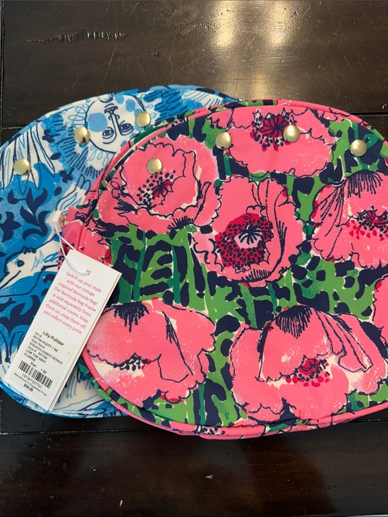 Lilly Pulitzer Handbags - Floral Pink and Green Lilly Pulitzer bag covers